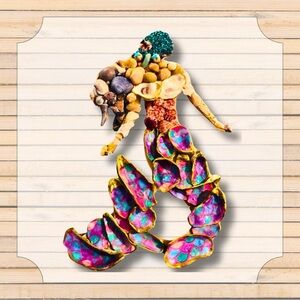 Beautiful coastal Florida handmade mermaid wall decor